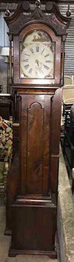 Tall Case Clock - Hand Painted Face