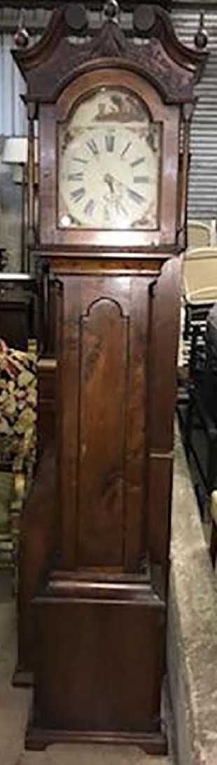 Tall Case Clock - Hand Painted Face